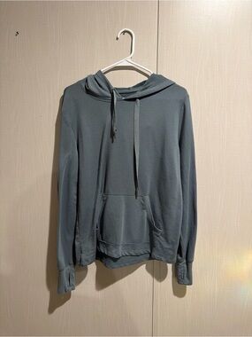 Freely Washed Sage Drawstring Hoodie